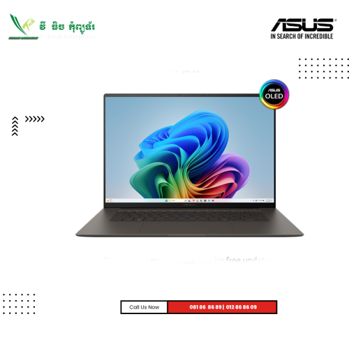 ASUS ZENBOOK S16 | UM5606KA-RK061W-2I-ZUMAIA GRAY ( AMD Ryzen™ AI 7 350 / 16GB / 1TB PCIE / 16" OLED-3K-120Hz /Win11 )
