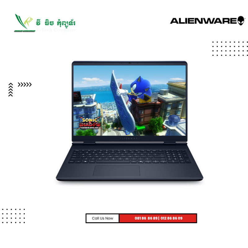 Dell Alienware | Aurora 16-Blue( Intel Core 7-240H/ 32GB / 1 TB PCIE SSD / 16"QHD-2.5K-120Hz/ RTX5060 -8GB/ Win 11)