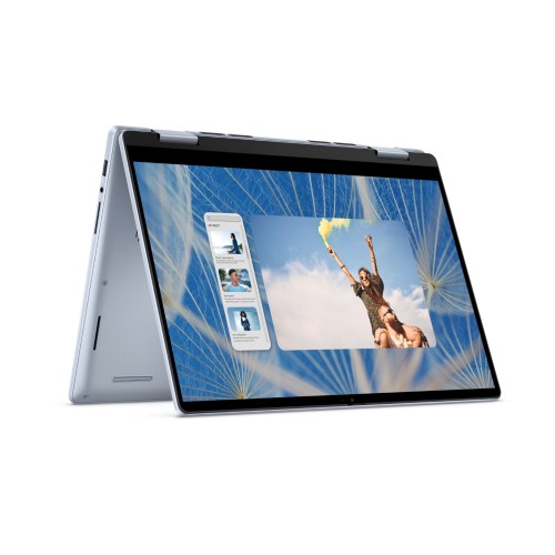 Dell Inspiron 14 | 7440 (2 in1)- Ice Blue ( Intel Core 5-120U / 8GB / 512 GB M.2 PCIE SSD / 14"FHD -IPS / Win 11 ) Tuoch Screen