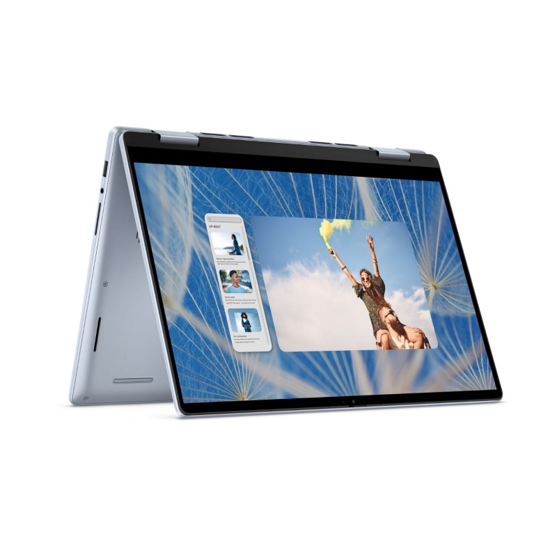 Dell Inspiron 14 | 7440 (2 in1)- Ice Blue ( Intel Core 5-120U / 8GB / 512 GB M.2 PCIE SSD / 14"FHD -IPS / Win 11 ) Tuoch Screen