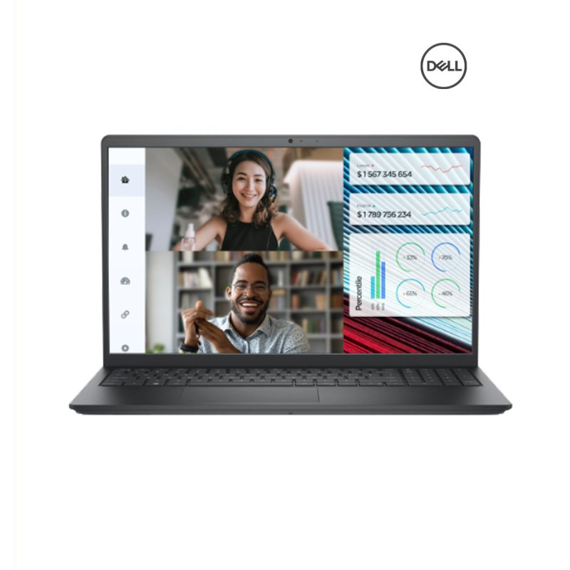 Dell Vostro | 3520 -Black ( Intel Core i5-1235U/ 8GB / 256 GB PCIE M.2 SSD / 15. 6 FHD-120HZ /DOS  )