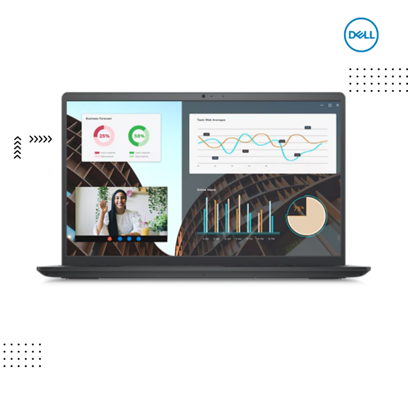 Dell Vostro 15 | 3530-Black  ( Intel Core i3-1315U/ 8GB /512 GB PCIE M.2 SSD / 15.6"FHD / DOS  )