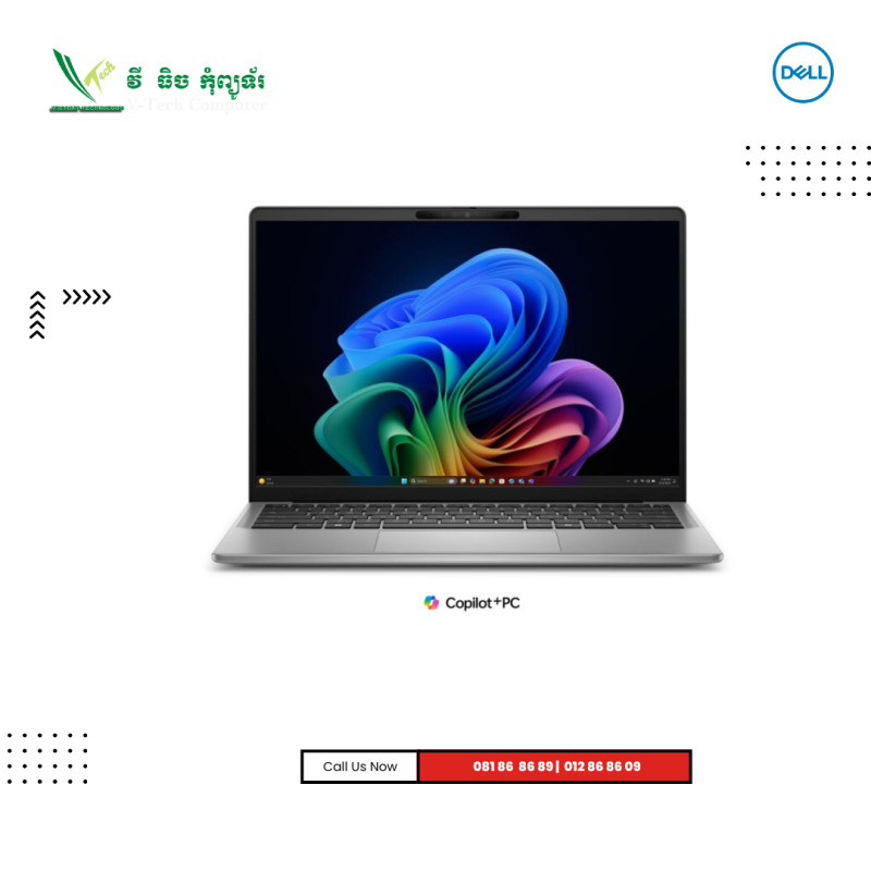 Dell Latitude | 7455 Copilot+PC - Titan Gray ( Snapdragon X Elite X1E-80-100 / 32GB / 512 GB SSD /14"WQXGA 2.5K( IPS )/ Win 11 Pro ) TuochScreen