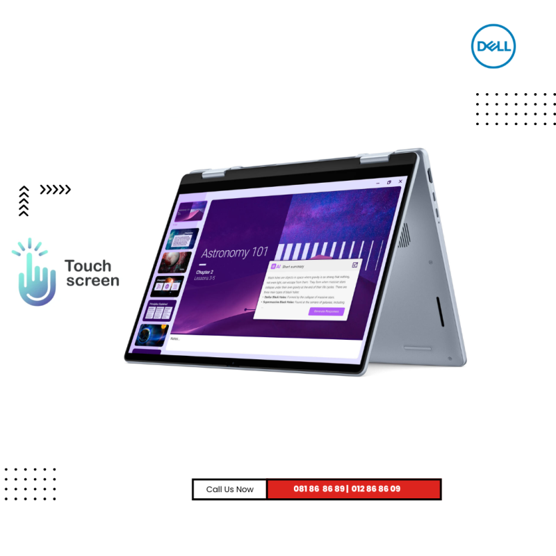 Dell 14 Plus | ( 2in1 )-ICE BLUE ( Intel Core Ultra 7-256V/ 16GB / 1TB PCIE SSD /14"FHD+ / Win 11 ) TuochScreen
