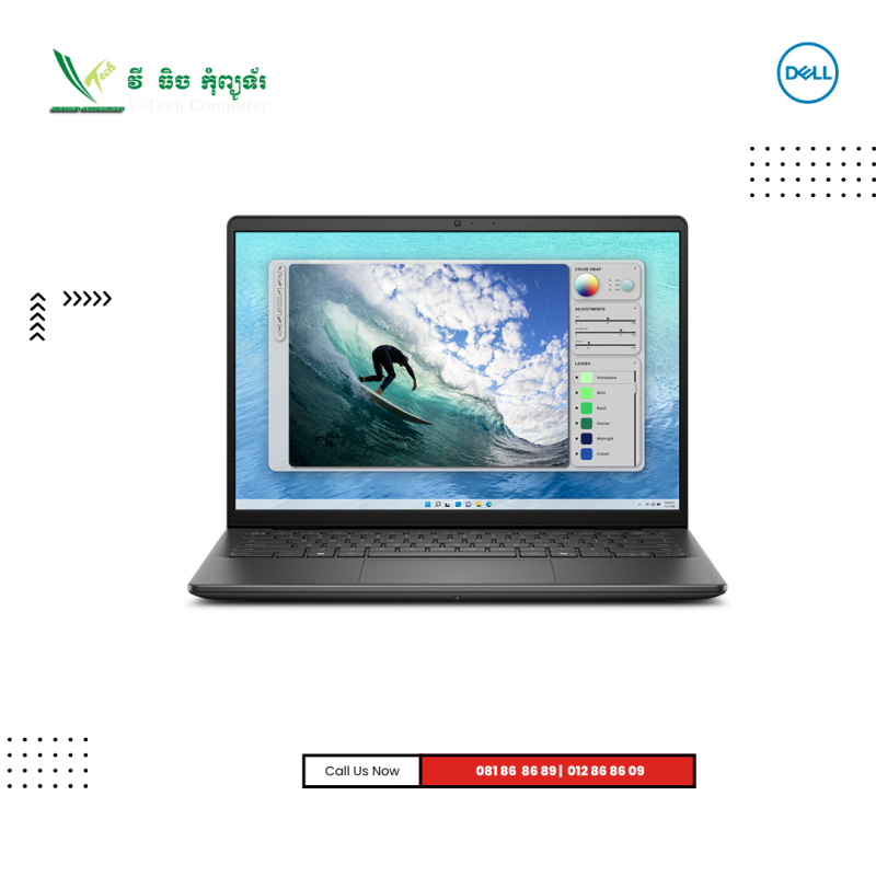 Dell Inspiron 14 | 5440-Black  ( Intel Core i5-1334U /8GB / 512 GB M.2 PCIE SSD /14"FHD+/ Win 11  )