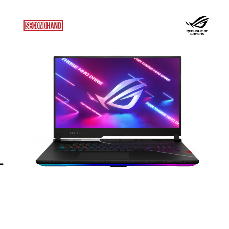 ASUS ROG SCAR  17 | G733ZM-KH049W-Black-( Intel Core I7-12700H / 16GB / 1 TB PCIE SSD/RTX3060-6GB /17.3"FHD - 360HZ /Win 11 )Second Hand