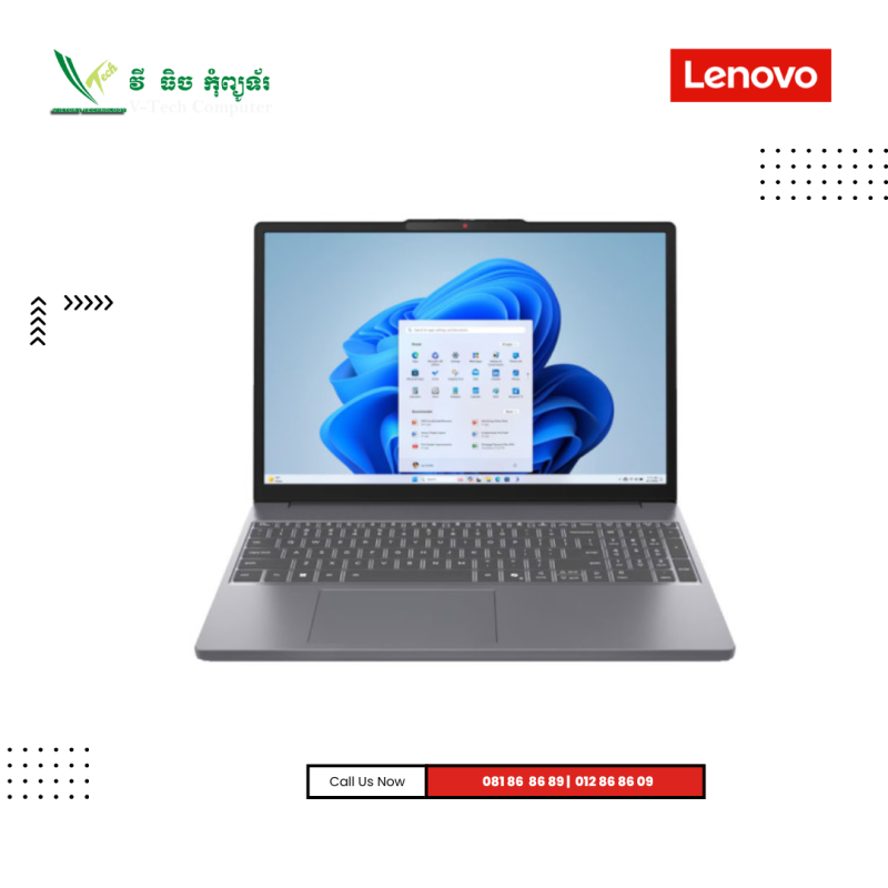 LENOVO IdeaPad Slim 3 | 15IRH10 -Arctic Gray ( Intel Core I7-13620H/ / 16 GB / 512GB  PCIE /15.3"FHD+/ Win 11 )