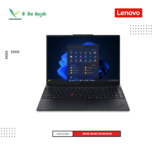 LENOVO ThinkPad E16 | Gen 2-Black ( Intel Core Ultra 5-125U  / 16GB/SSD 512 GB PCIE /16''FHD+/DOS )