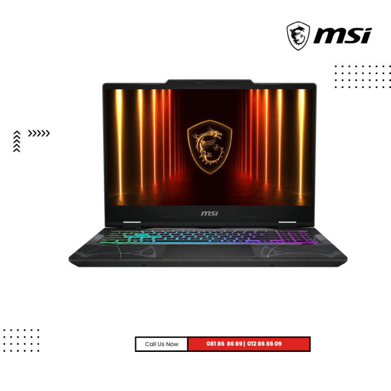 MSI Cyborg  15  | B13WEKG-875KH -Translucent Black ( Intel  Core™ i7 -13620H/ 16GB /512GB PCIe /15.6"FHD (144Hz) /RTX 5050-8GB/Win 11 )