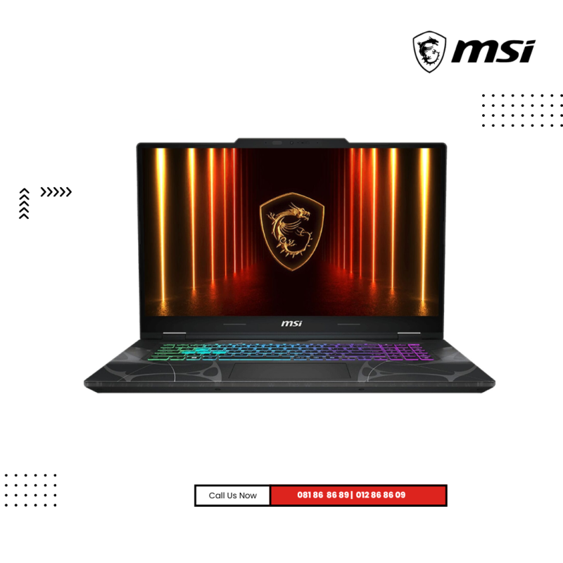 MSI Cyborg  17 | B13WFKG-243KH -Translucent Black   ( Intel Core i7-13620H/ 16GB / 512 GB PCIE /17.3"FHD(144Hz) /RTX5060-8GB /Win 11)