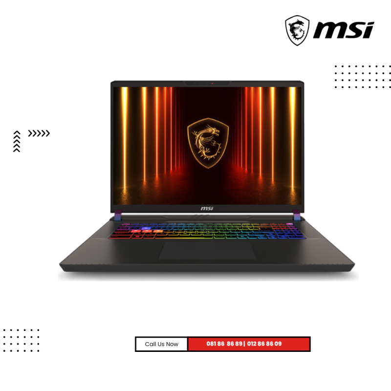 MSI Vector 17 | HX AI A2XWJG-021KH-Cosmos Gray ( Intel® Core™ Ultra 9-275HX /32GB /1TB PCIE /17"QHD-2K- (240Hz)/RTX5090-24GB /Win 11 )