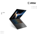 MSI Stealth 16 | AI+ B3WF-035KH-Charcoal-Black ( Intel Core™ Ultra 9-386H /16GB / 1TB PCIE SSD /16"2K -OLED- (240Hz)/RTX506-8GB /Win 11 )