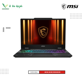 MSI Cyborg 15 | B2RWFKG-052KH- Translucent Black ( Intel Core™ 7 -240H / 16GB / 512 GB PCIe /15.6"FHD (144Hz) /RTX 5060-8GB/Win 11 )