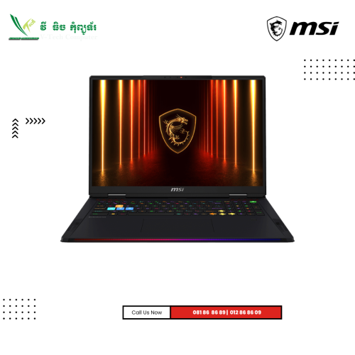 MSI Raider 18 | HX AI A2XWIG-200KH-Core Black ( Intel Core™ Ultra 9 275HX/ 32GB / 2TB PCIe SSD /18"UHD+  (120Hz) /RTX 5080-16GB/Win 11 )