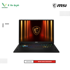 MSI Vector A18 | HX A9WIG- 096KH-Cosmos Gray ( AMD Ryzen™ 9 -9955HX / 32GB / 1TB PCIe SSD /18"QHD -2K (240Hz) /RTX 5080-16GB/Win 11 )
