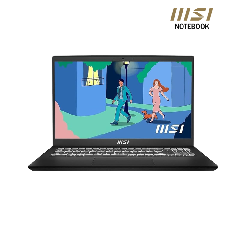 MSI Modern 15 | B12MO-875KH-BLACK ( Intel i5-12450H/8GB/512GB PCIE /15.6"FHD/Win 11)