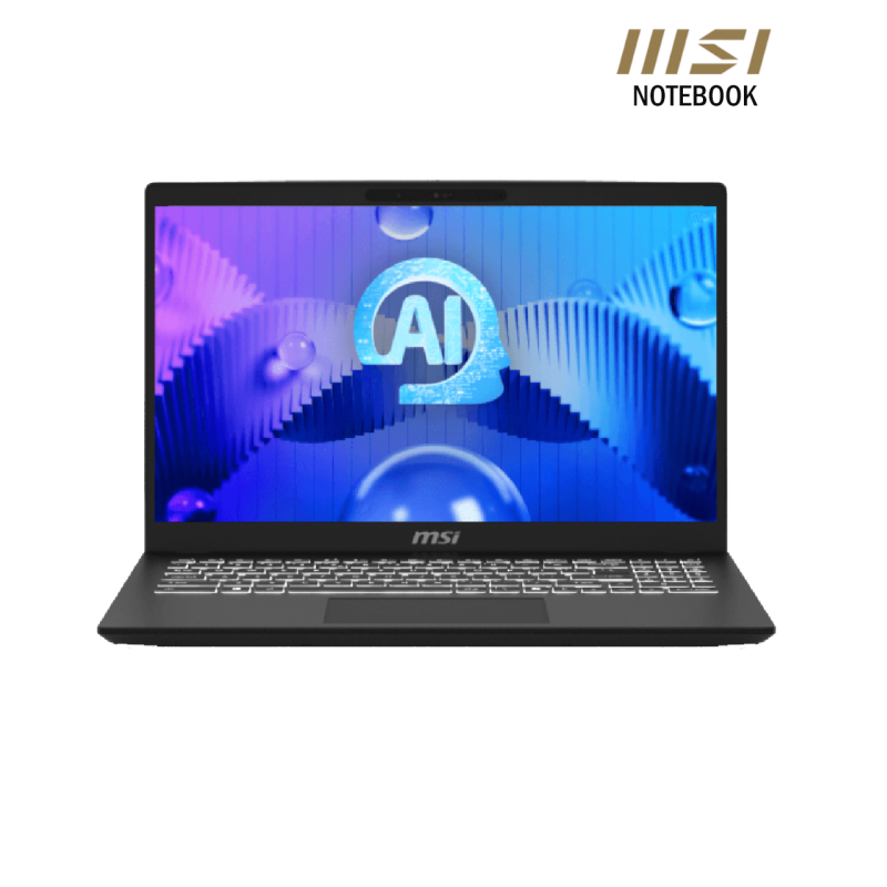 MSI Modern 15 |  H AI C1MG-043KH Classic Black ( Intel Core™ Ultra 7 Pro 155H/16GB/512GB PCIE /15.6"FHD/Win 11 )