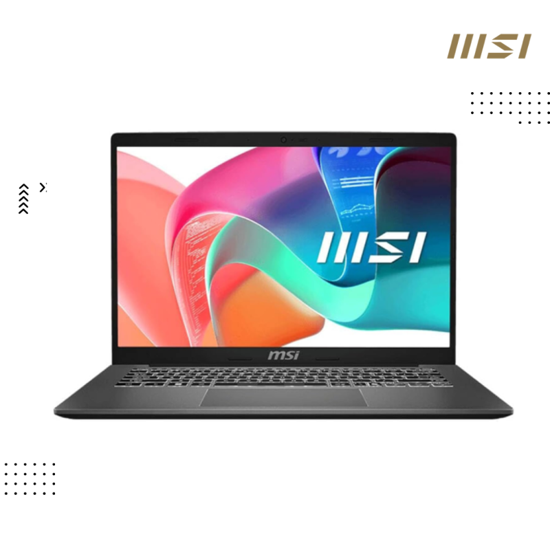 MSI Modern 14 |  F13MG-637XKH-Platinum Gray ( Intel Core i3-1315U /8GB/512GB PCIE /14"FHD ( IPS )/DOS )
