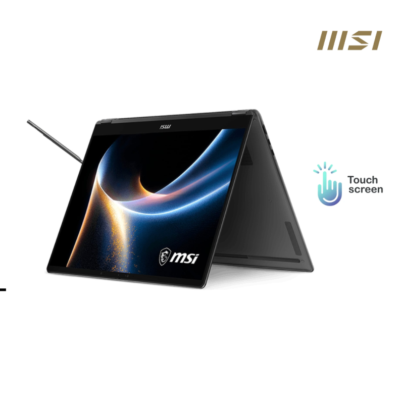 MSI Prestige 16 | Flip AI+ C3MTG-037KH-Platinum Gray ( Intel Core™ Ultra 9-386H / 32GB/ 1TB PCIE SSD /16"2.8K OLED-120Hz  /Win 11 )Touch Screen