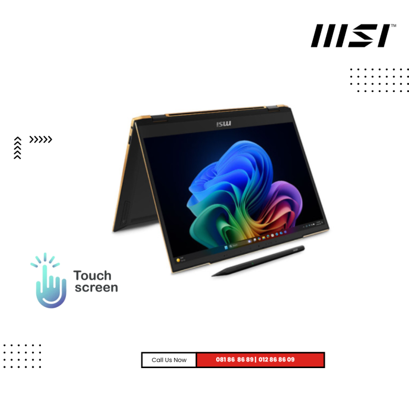 MSI Summit  13 | 13 AI+ Evo A2VMTG-037KH-Ink Black ( Intel Core™ Ultra 7 -258V / 32GB/ 1TB PCIE SSD /13.3"FHD+  ( IPS ) /Win 11 ) TouchScreen