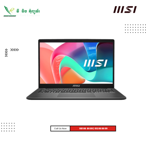 MSI Modern 14 |  F13MG-637XKH-Platinum Gray ( Intel Core i3-1315U /8GB/512GB PCIE /14"FHD ( IPS )/DOS )