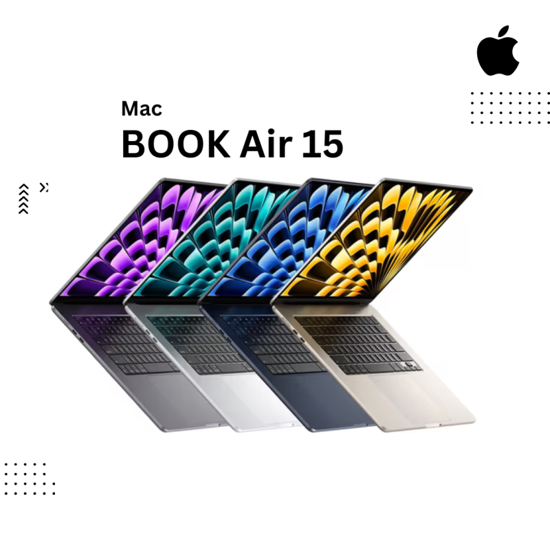 Apple Macbook AIR 15 | Midnight , Sky Blue, Starlight, Sliver  ( Apple M5 / 16GB / 1 TB PCIE /15.3 Inch" )