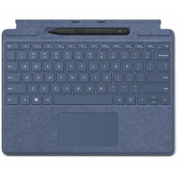 Keyborad Surface | Pro X+8+9+10 Signature Type Cover+ Slim Pen Series 2 ( Saphire )  US + ARAB