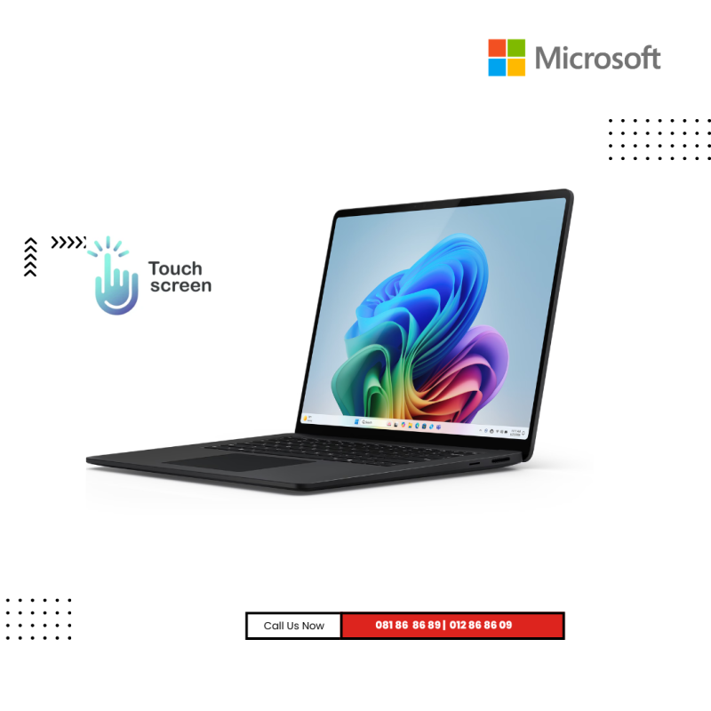 Microsoft Surface Laptop | 7 Copilot+PC- Black  ( Snapdragon X PLUS / 16GB / 512 GB PCIE SSD/ 13.8"/Win 11 ) -Touch Screen