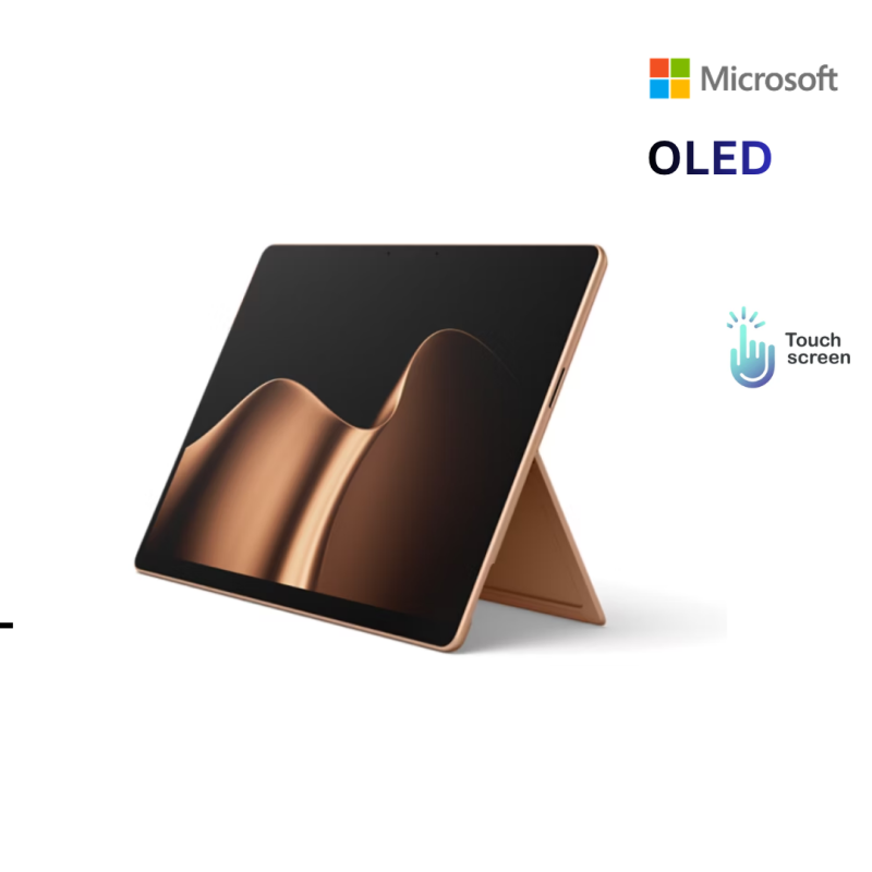 Microsoft surface Pro 13-inch | 12th Edition -Dune ( Snapdragon X2 Elite/ 16GB / 512 GB PCIE SSD / 13"OLED -120Hz/Win 11 ) -Touchscreen