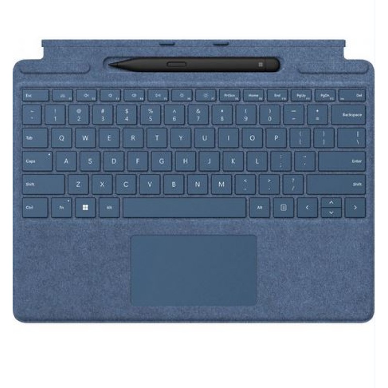 Keyborad Surface | Pro X+8+9+10 Signature Type Cover+ Slim Pen Series 2 ( ice Blue  )