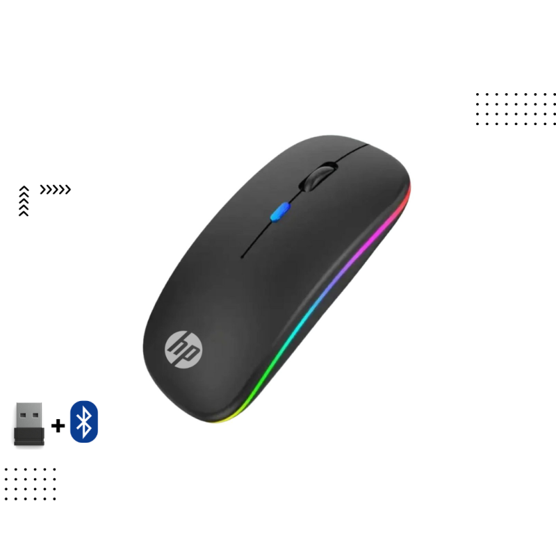 Mouse  HP  | W10 ( Wireless + Bluetooth )  Black