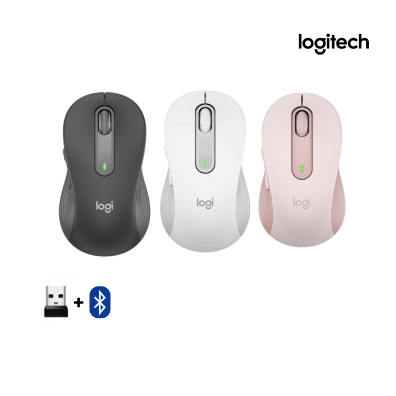 Mouse Logitech | M650  Signature -Graphite/Rose ( Wireless + Bluetooth )