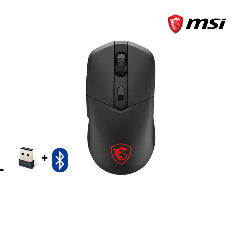 Mouse MSI | VERSA 300 ELITE -( WIRELESS + BLUETOOTH )   GAMING   ( Black )