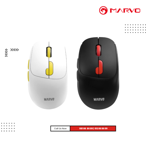 Mouse Marvo | M809W1 BK/Wh - ( WIRELESS+ Bluetooth )