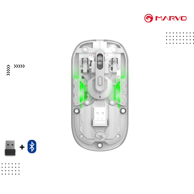 Mouse Marvo | M808W - WIRELESS+ Blutooth