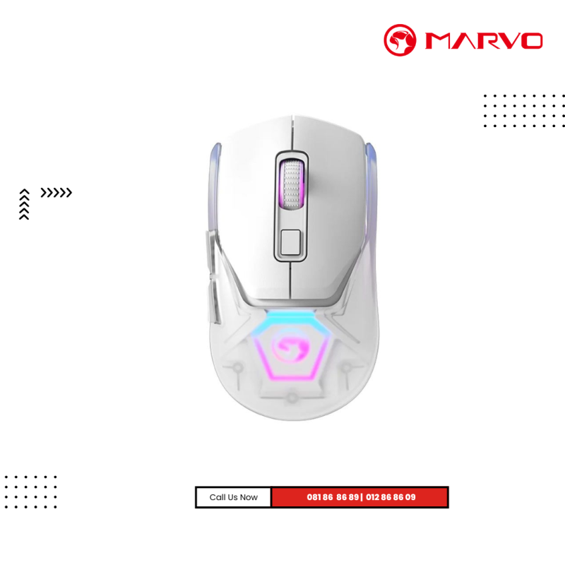 Mouse Marvo |  Z Fit PRO (  WIRELESS+  Blutooth )  White  & Black