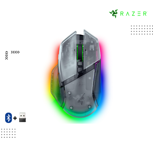 Mouse Razer | Basilisk V3 Pro 35K- Phantom White ( Wireless + Bluetooth )