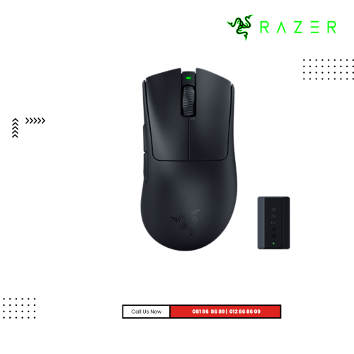 Mouse Razer | DeathAdder V3 Pro + HyperPolling Wireless Dongle Bundle - World Packaging