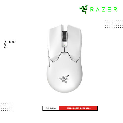 Mouse Razer | Viper V2 Pro - White Edition - Ultra-lightweight  Esports Mouse​​ (​ Wireless ​)​