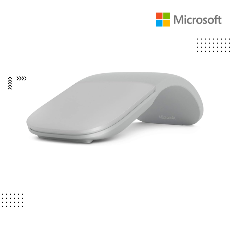 Mouse  Microsoft |  Arc Mouse (Platinum  )- Bluetooth
