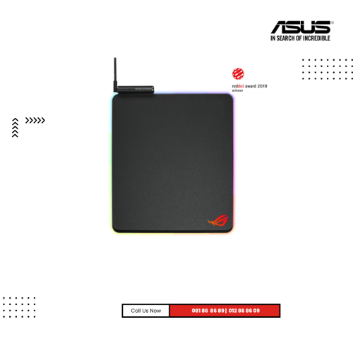 MousePad Asus | ROG  Balteus Qi wireless-charging RGB gaming mouse pad with 15-zone Aura Sync lighting