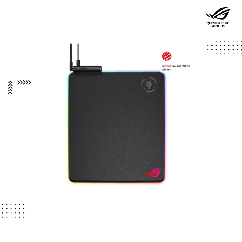 MousePad Asus | ROG  Balteus Qi wireless-charging RGB gaming mouse pad with 15-zone Aura Sync lighting