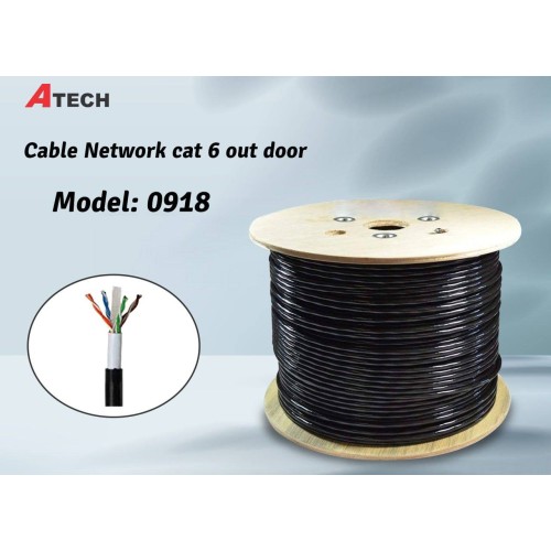 Cable CAT6 Ethernet ATech - Box/305M ( 0918 ) (Outdoor)