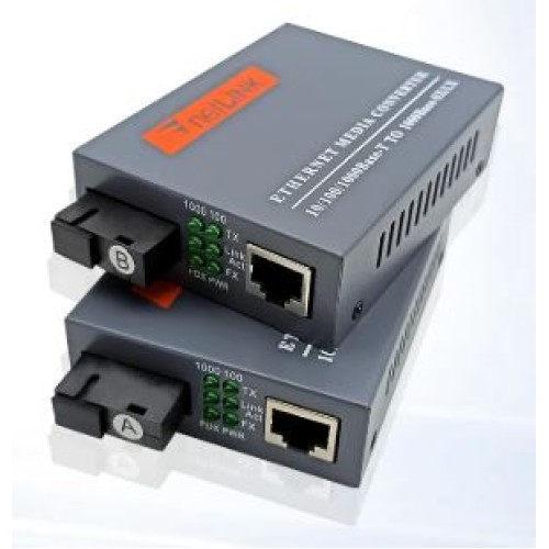 Media Converter | NetLINK 3KM 10/100/1000M bps Single Fiber Optic HTB-GS-03