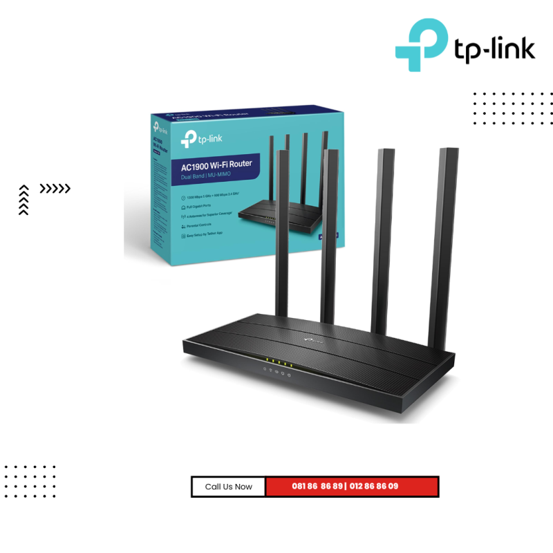 Router TP-LINK | AC1900 Wireless MU-MIMO Wi-Fi  (  Archer C80 )