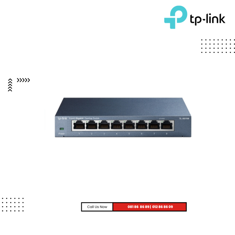 Switch TP-Link | 8-Port 10/100/1000Mbps  Gigabit  Desktop ( TL-SG108 )