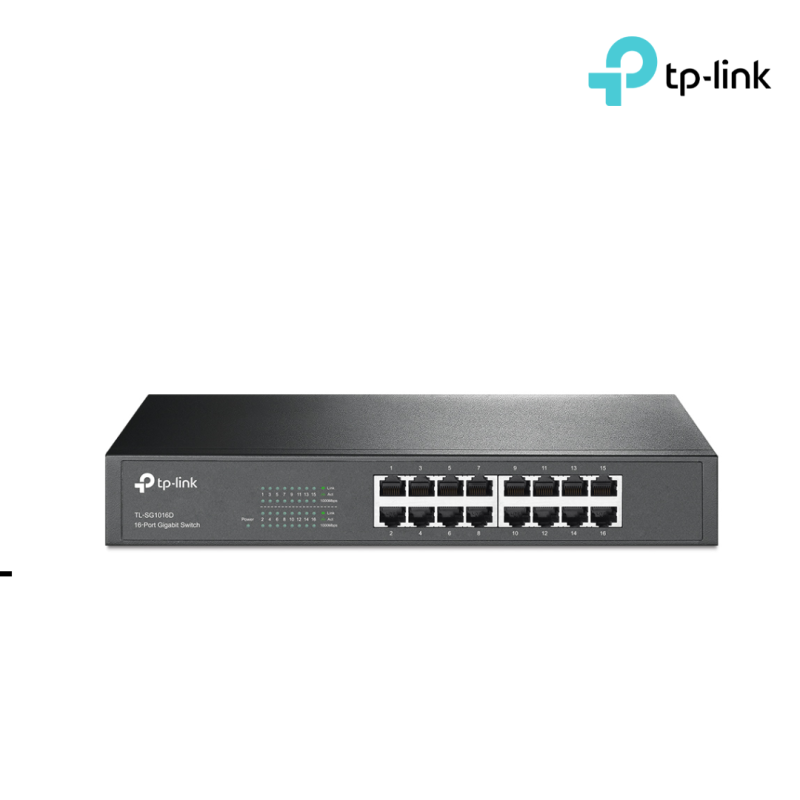 Switch TP-LINK | 16-Port Gigabit Rackmounth (TL-SG1016)