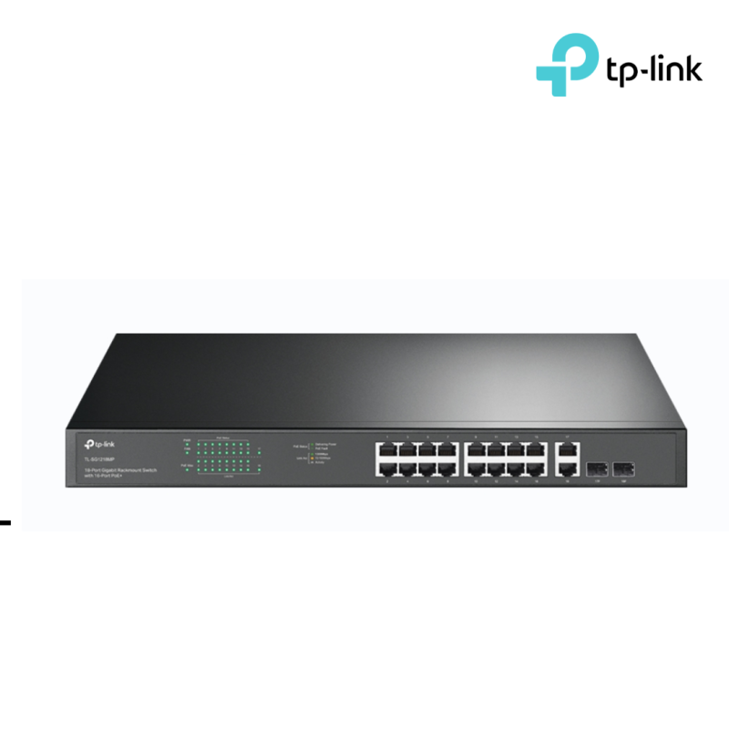Switch TP-LINK | 18-Port Gigabit Rackmount Switch with 16 PoE+ (TL-SG1218MP )