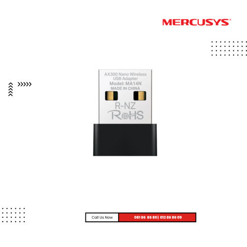USB Wireless MERCUSYS | AX300 Nano Wireless ( MA14N )