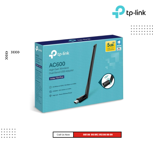 USB Wireless TP-link | AC600 High Gain Wireless Dual Band USB   (  Archer T2U Plus )